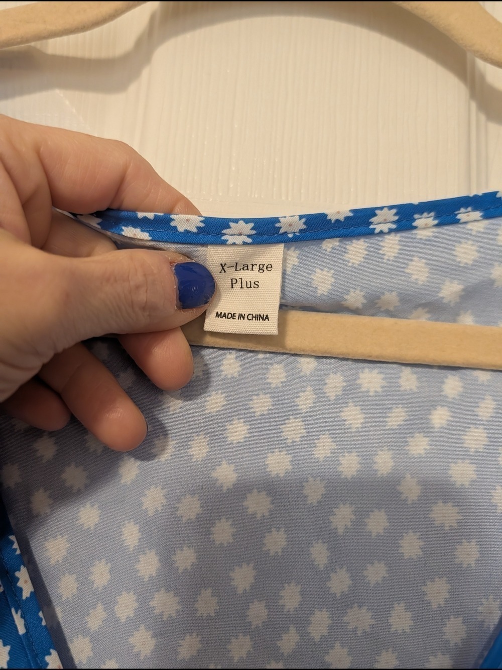 Blue Mini Dress Daisies - Picture 5 of 5